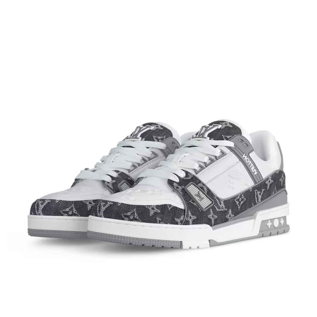 LV Monogram White Grey