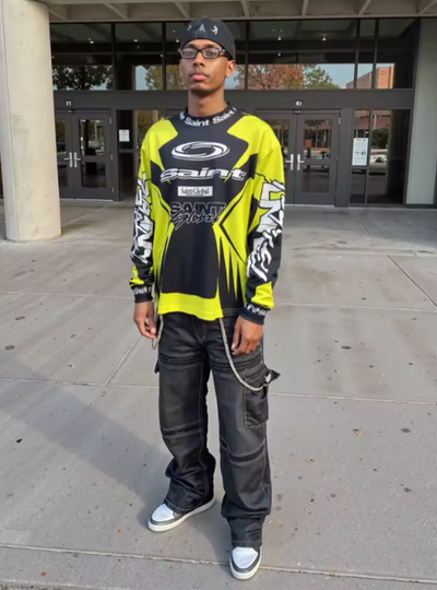 FLMNGO Saint Black/Yellow Long Sleeve